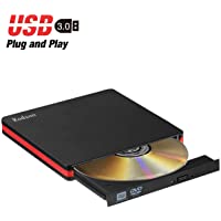 Grabadora CD-DVD Externa USB 3.0- Rodzon Unidades de CD Externas Alta Velocidad- Lector-Quemador-Re - Quemador de CD-DVD…